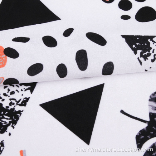 Polyester woven digital printing crepe chiffon fabric
